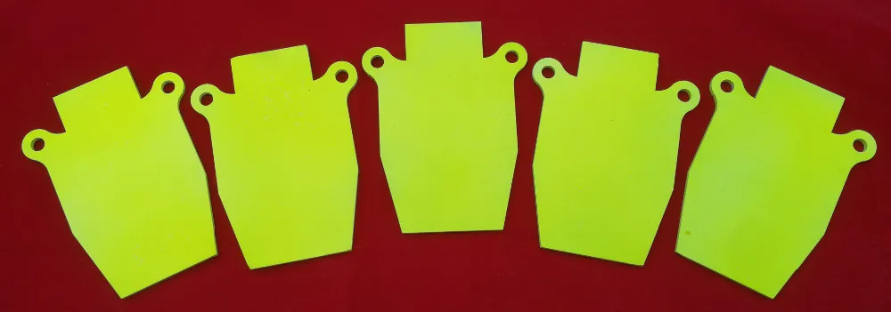 Air Rifle Silhouette Gong Airgun Target - Five Pack
