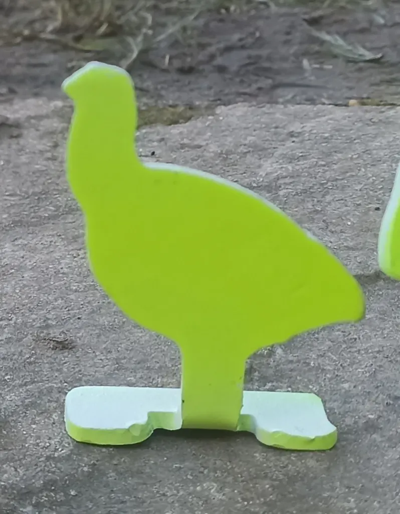 NRA Style Turkey Knockdown Airgun Target 1/10 single target