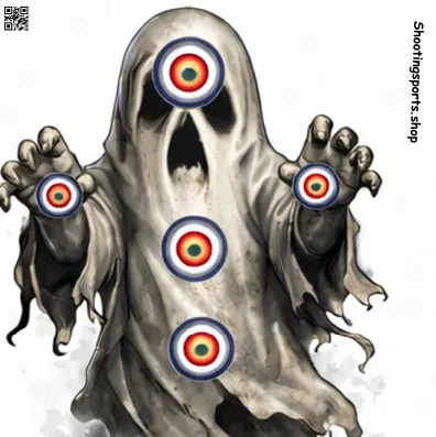 Ghost Monster Target - Paper 17cm x 17cm Packs