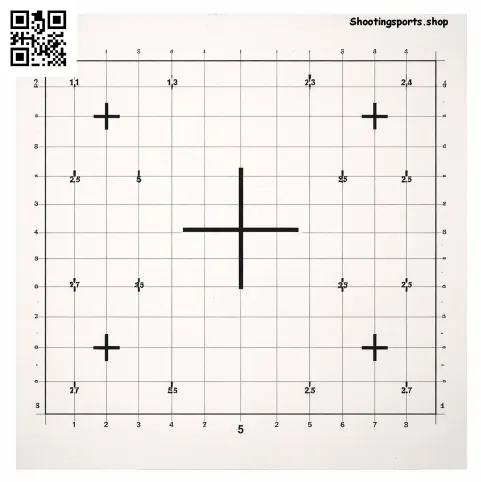 [SSSTGTV025A] Sighting in target - Paper 17cm x 17cm Packs (1)