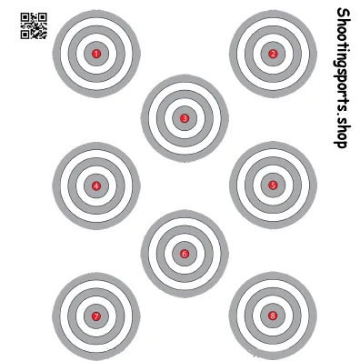 8 Spot Targets - Paper A4