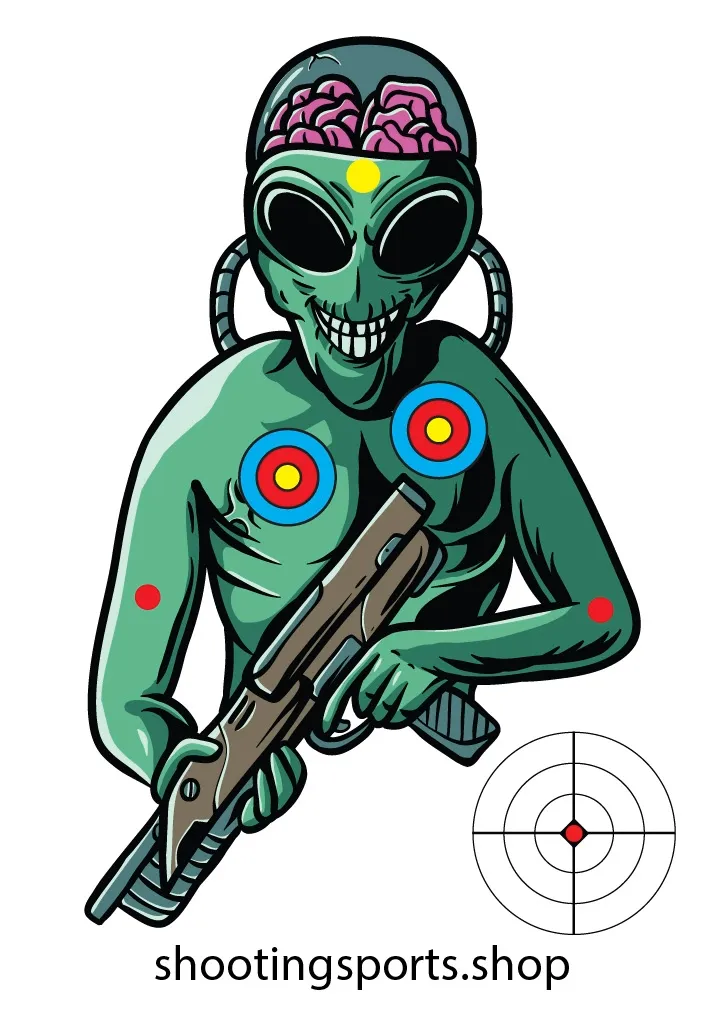 Alien 2 monster Targets - Paper A4 Packs