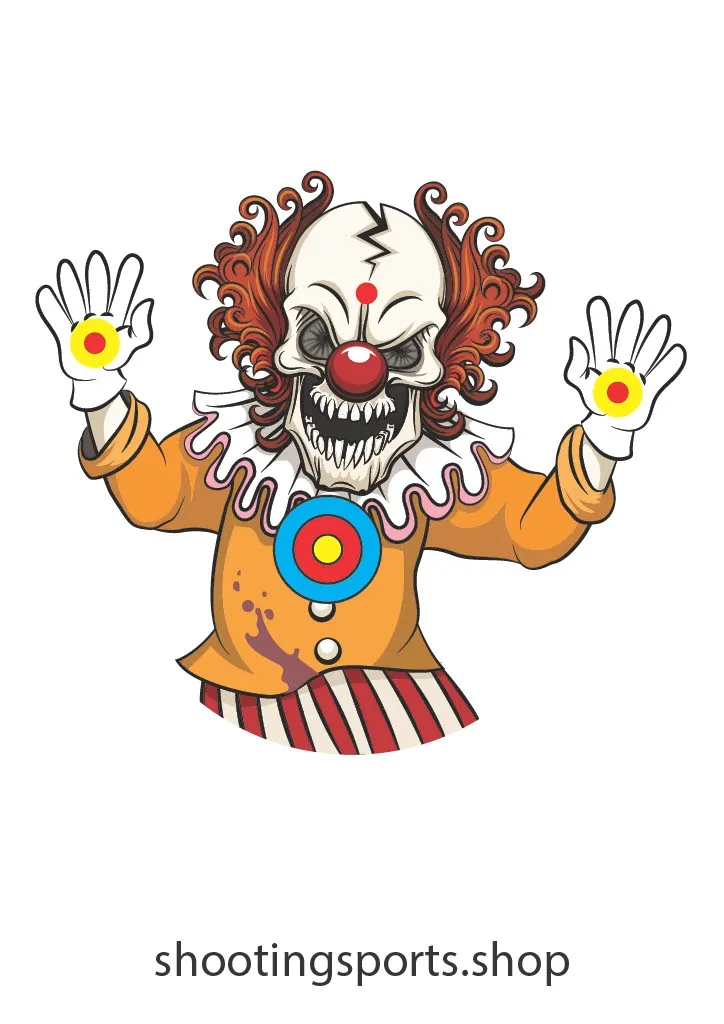 Clown Monster Targets - Paper A4 Packs