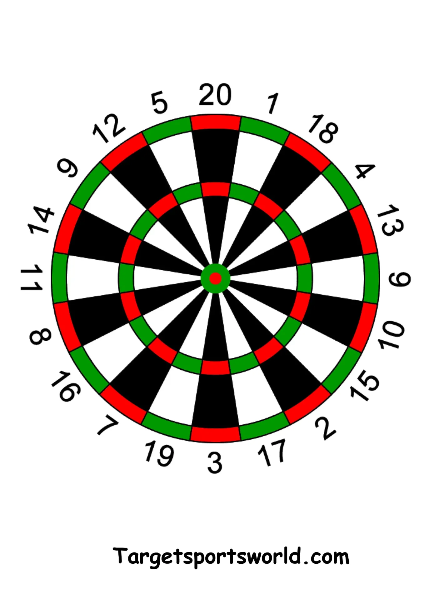 Dartboard - Paper A4