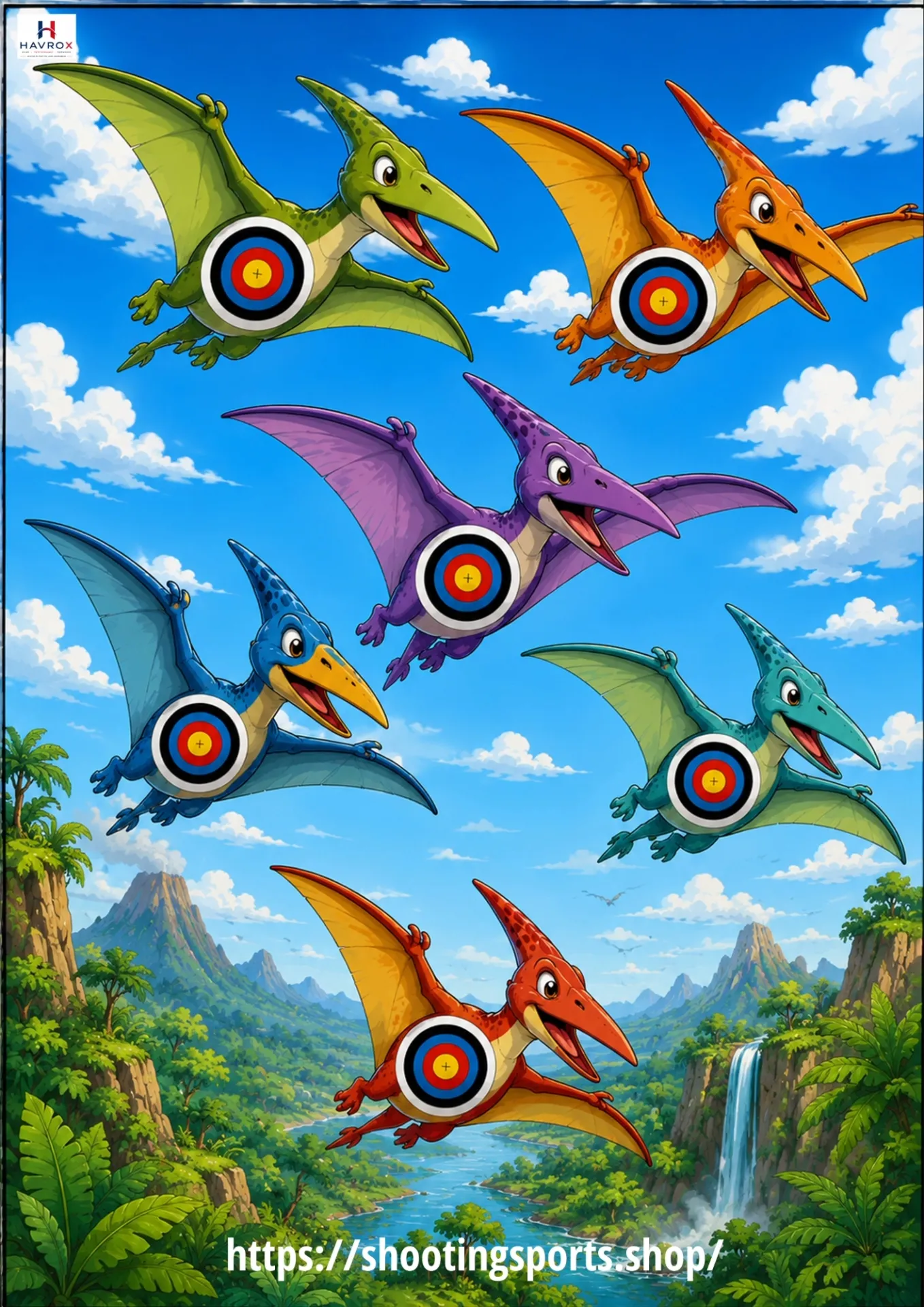 [SSSTGT0029] Flying Dino Targets Packs (1)