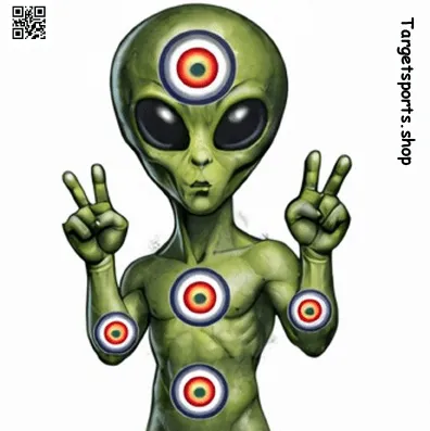 Alien Monster Targets - Paper 14cm x 14cm Packs